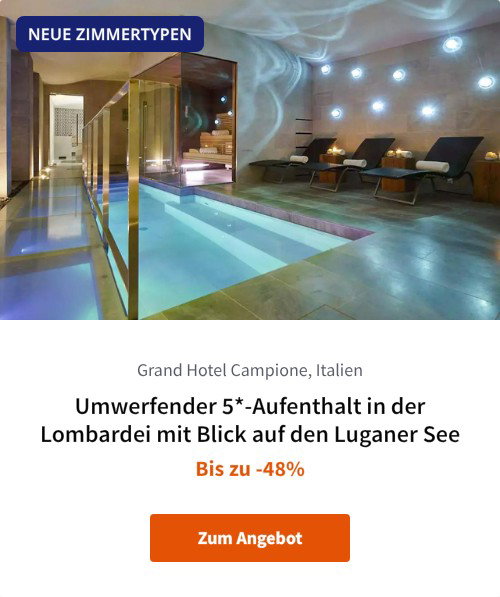 Umwerfender 5*-Aufenthalt in der Lombardei mit Blick auf den Luganer See