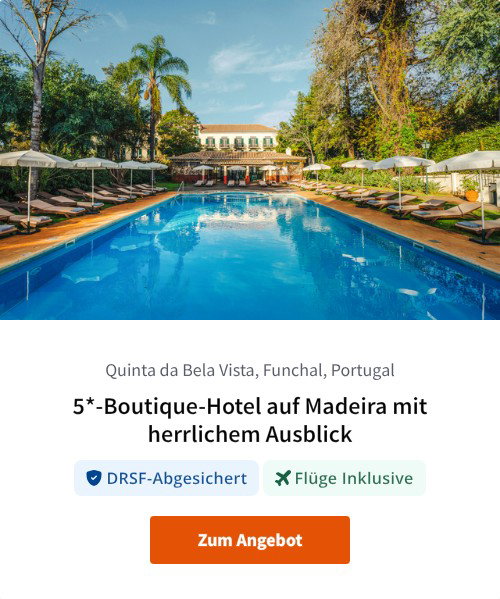 5*-Boutique-Hotel auf Madeira mit herrlichem Ausblick