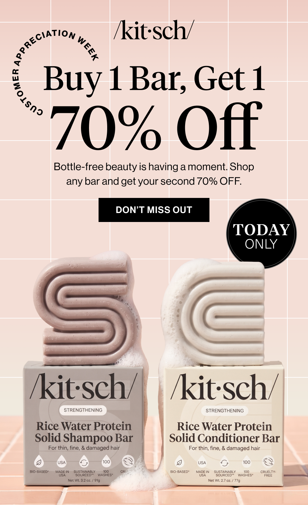 Buy 1 Bar, Get 1 Get One 70% Off. Bottle-free beauty is having a moment. Shop any bar and get your second 70% OFF.