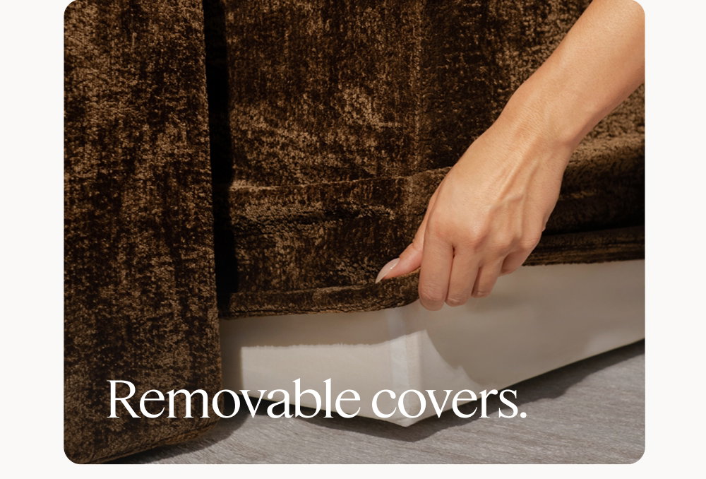 Removable covers.