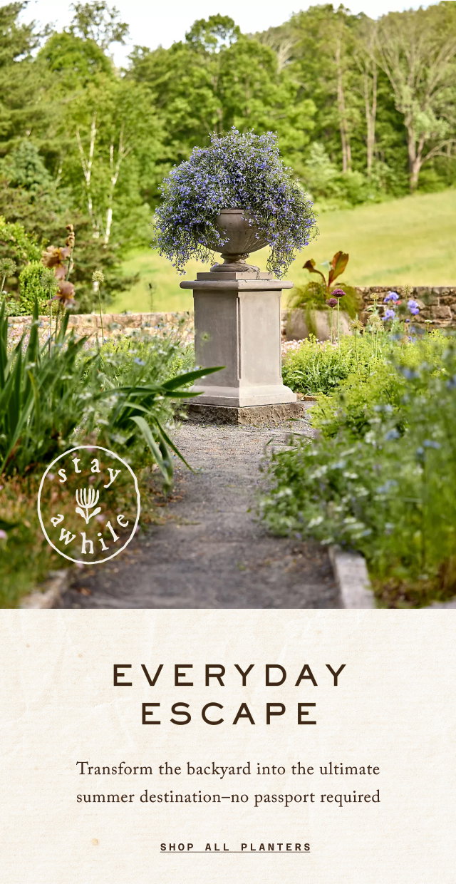 everyday escape. shop all planters.