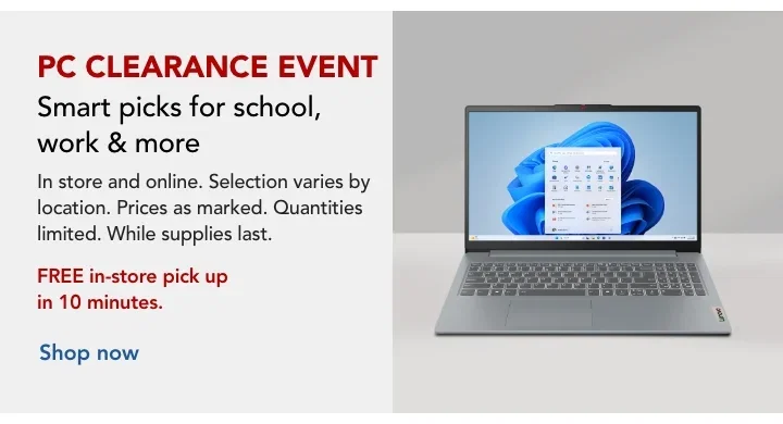 pc clearance event