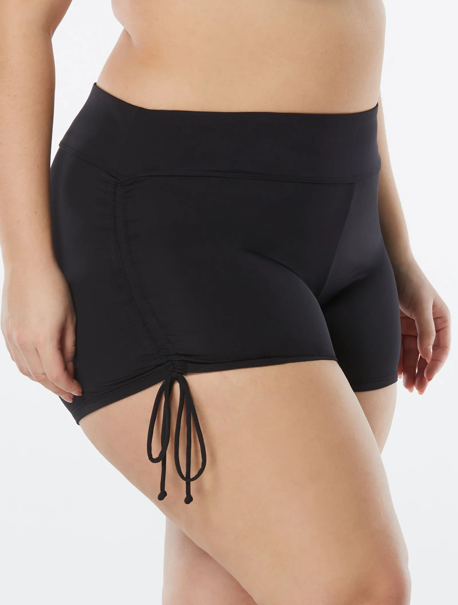 Image of Beach House Plus Size Blake Side Tie Swim Short - Beach Solids