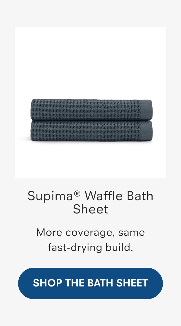 Supima® Waffle Bath Sheet