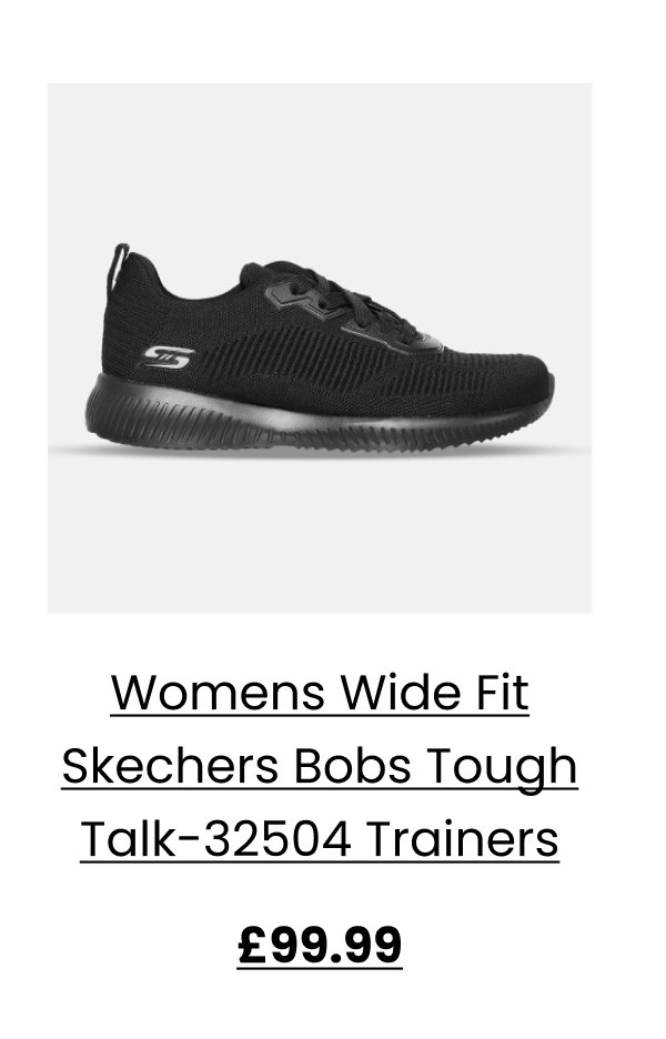 Womens Wide Fit Skechers Bobs Tough Talk-32504 Trainers