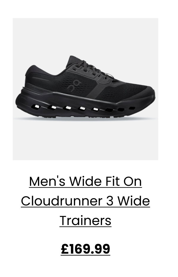 Men's Wide Fit On Cloudrunner 3 Wide Trainers