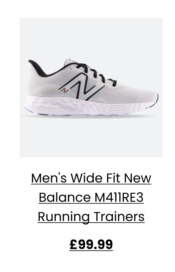 Men's Wide Fit New Balance M411RE3 Running Trainers