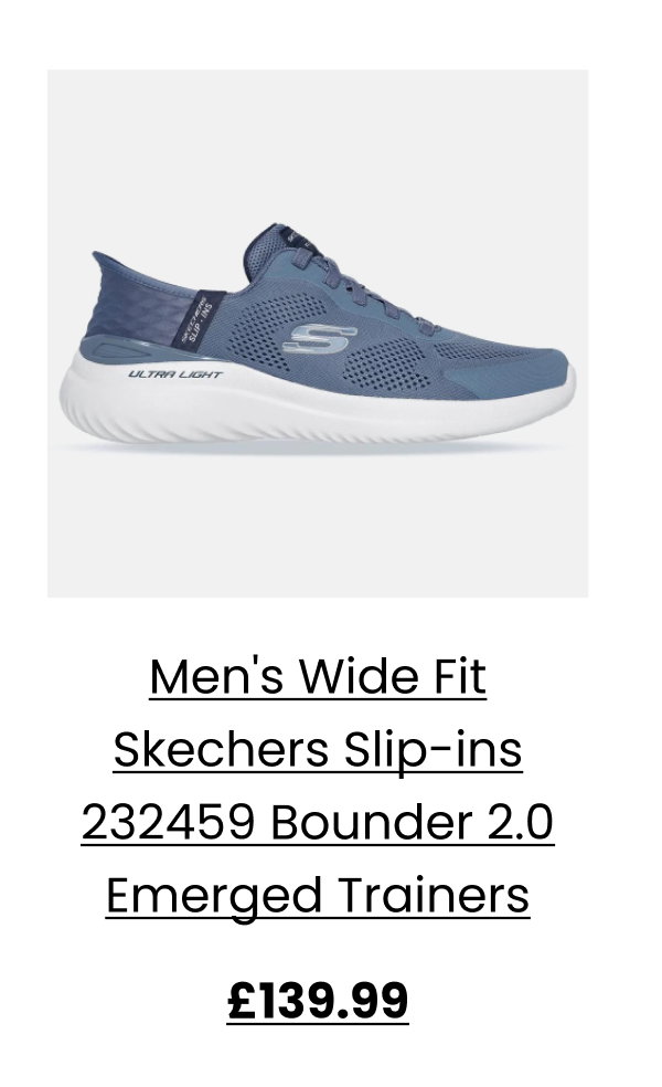 Men's Wide Fit Skechers Slip-ins 232459 Bounder 2.0 Emerged Trainers