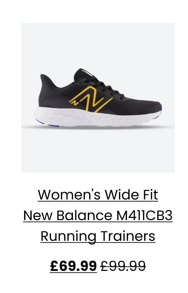 Women's Wide Fit New Balance M411CB3 Running Trainers