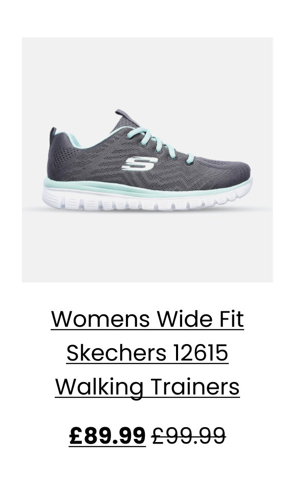 Womens Wide Fit Skechers 12615 Walking Trainers