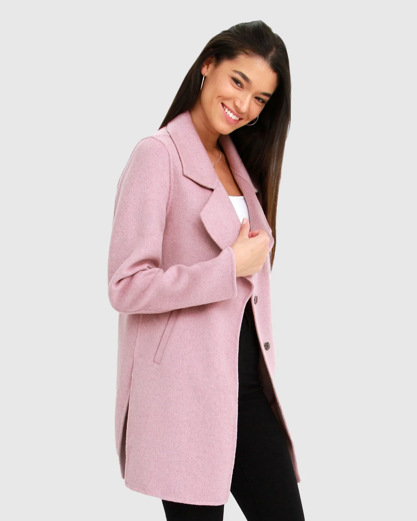Image of Ex-Boyfriend Wool Blend Jacket - Lilac