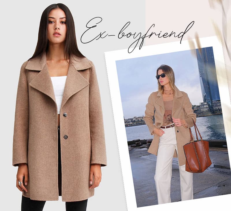 Ex-Boyfriend Wool Blend Jacket - Oat