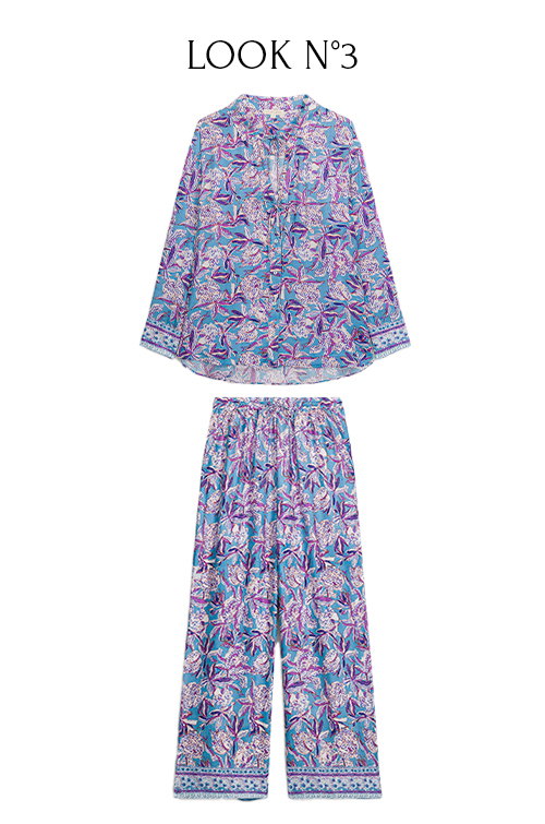 Narcisse shirt, verelia trousers