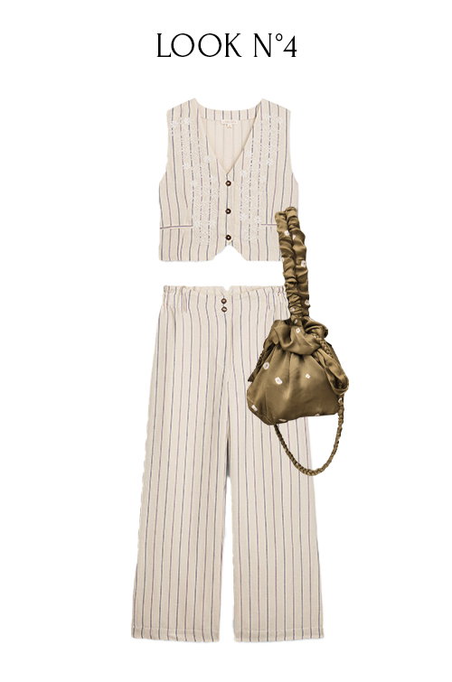Look 4 Caterina Frankie top, abuela pants