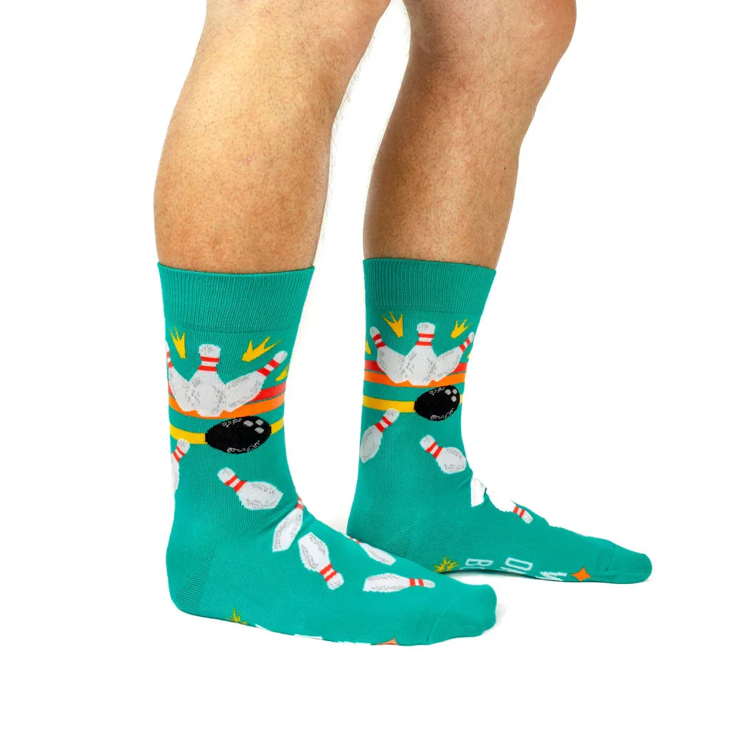 World's Okayest Bowler Crew Socks