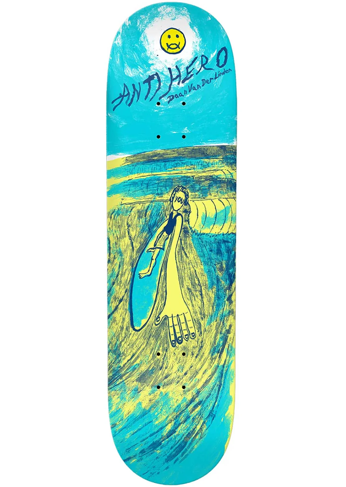 Image of AntiHero Unisex Daan Expressions Skateboard Deck
