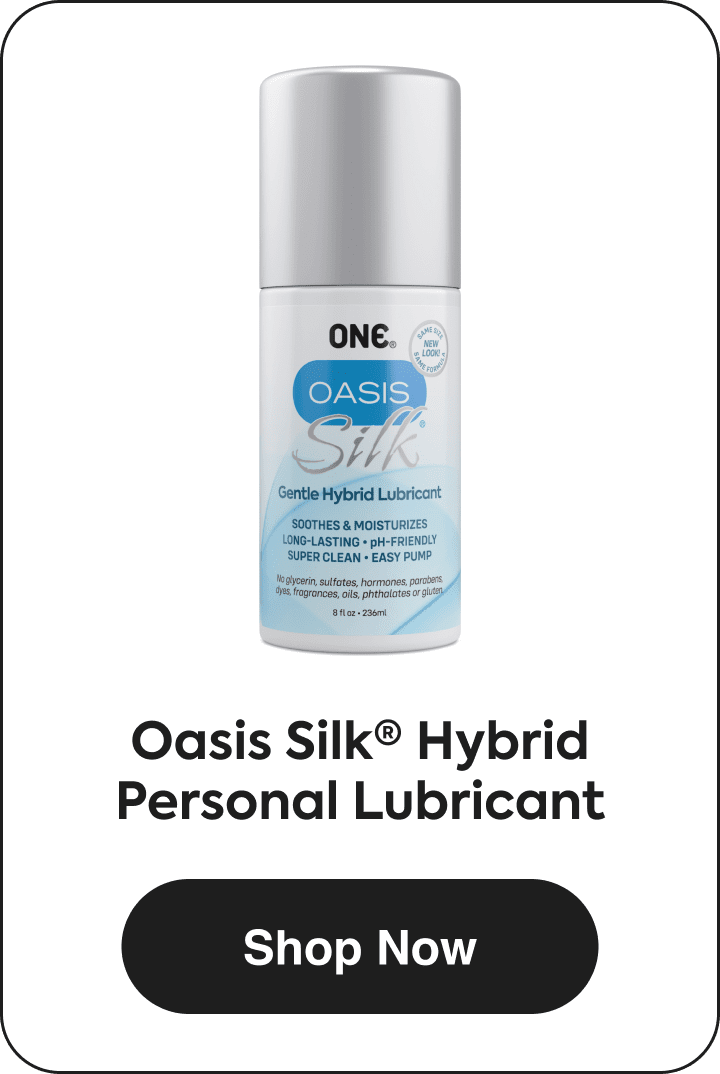 oasis silk hybrid personal lubricant - shop now
