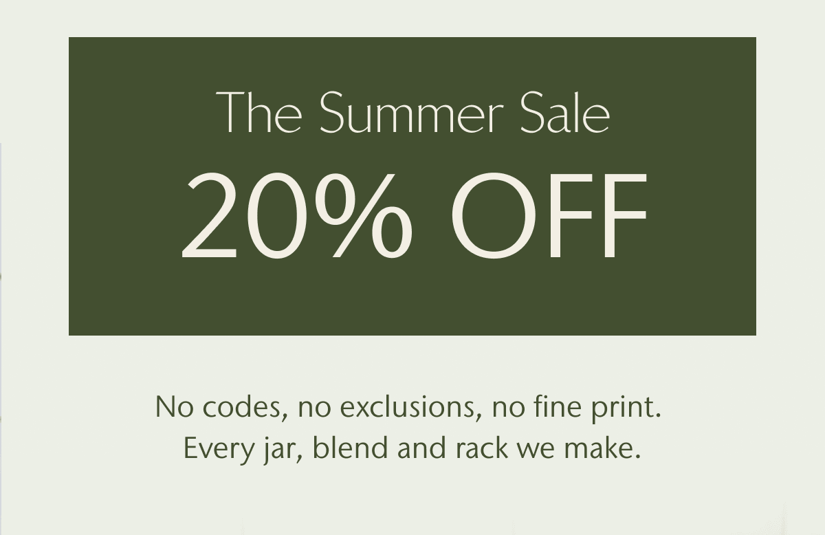 The Summer Sale 20% off 