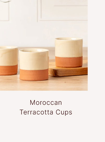 Shop Verve Culture Moroccan Terracotta Cups - Set of 4
