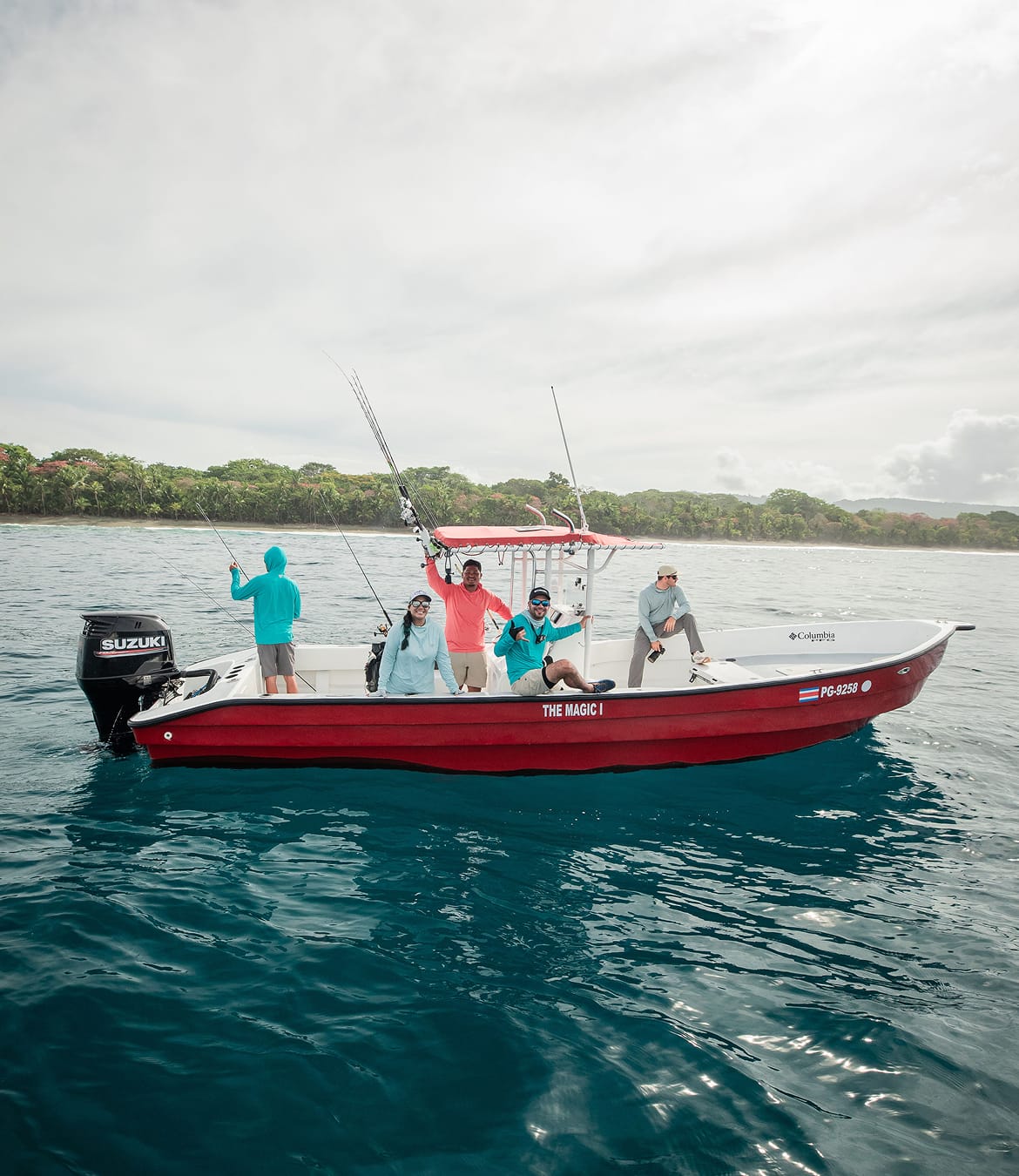 Group of PFG ambassadors fishing in Costa Rica.