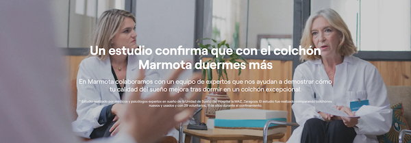 Un estudio confirma que con el colchón Marmota duermes más.