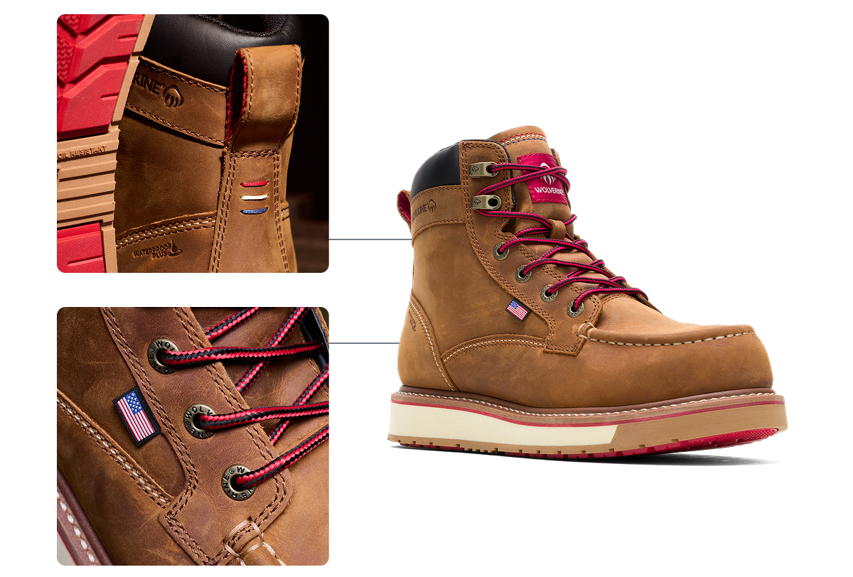 Wolverine - Men's USA-Built Loader ft DuraShocks® 6-inch Work Boot.