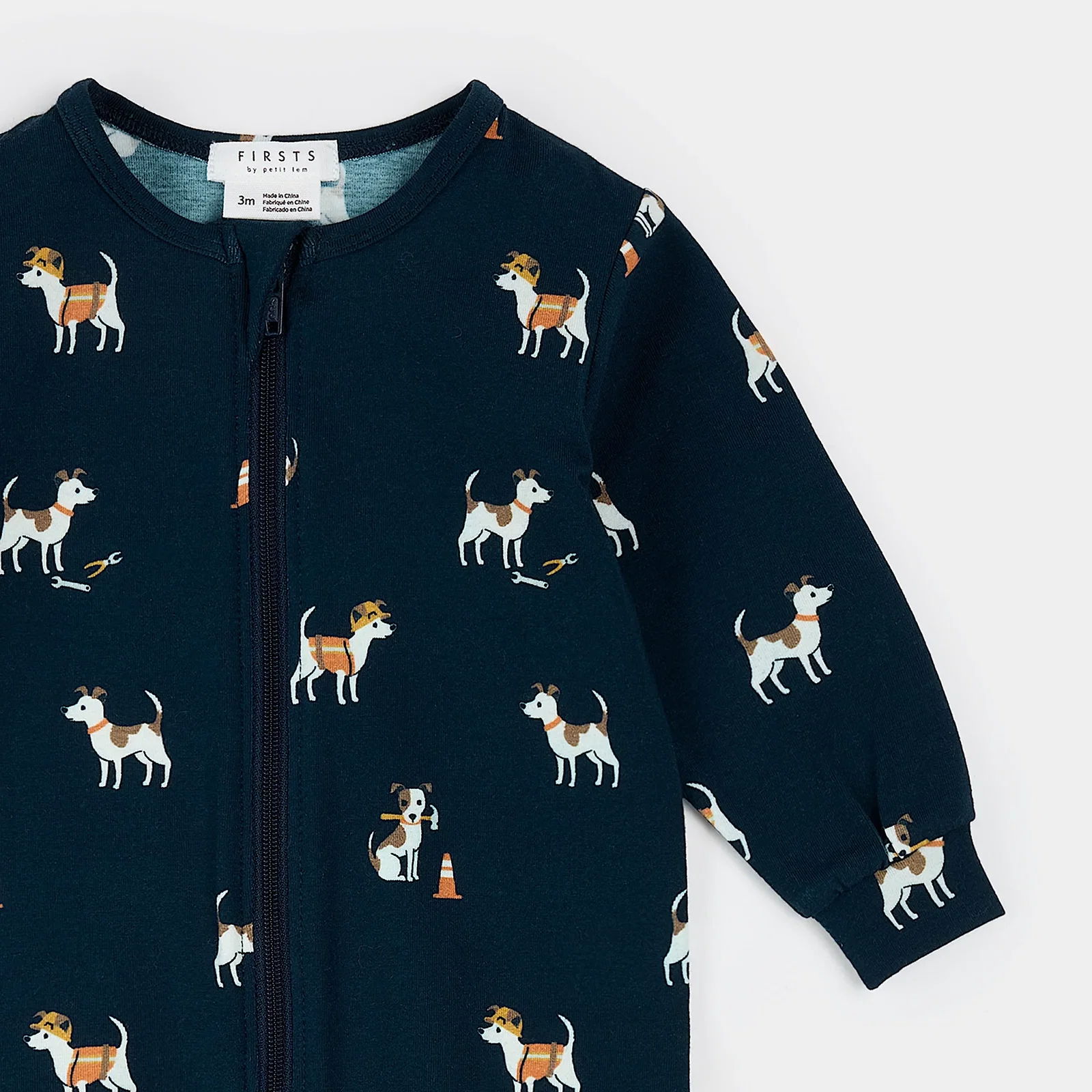 Image of Pups at Work on Dress Blue Sleeper