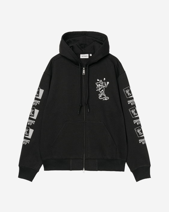 Carhartt WIP Hooded Playing Cards Jacket | Black