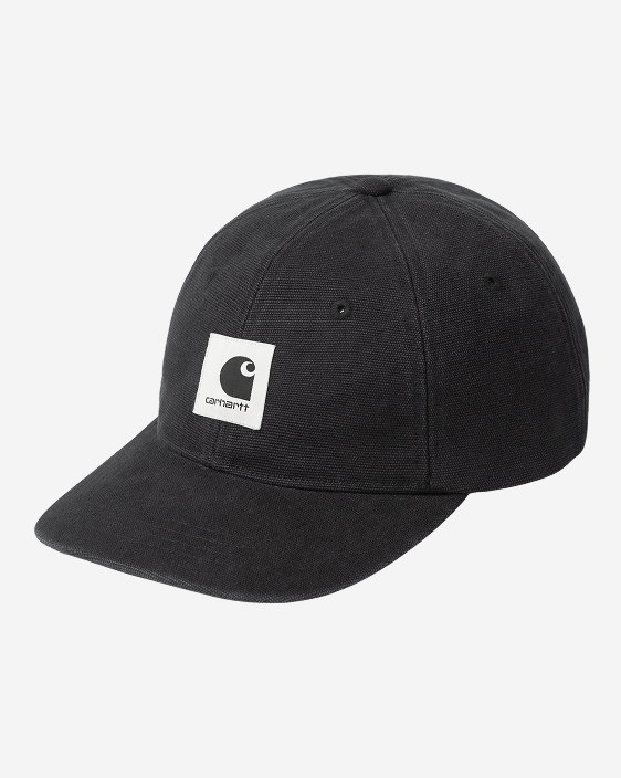 Carhartt WIP Canvas Cap | Black (Stone Washed)