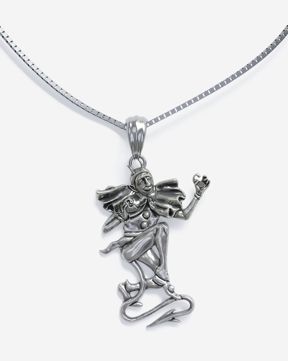 Carhartt WIP Playing Cards Pendant Necklace | Silver