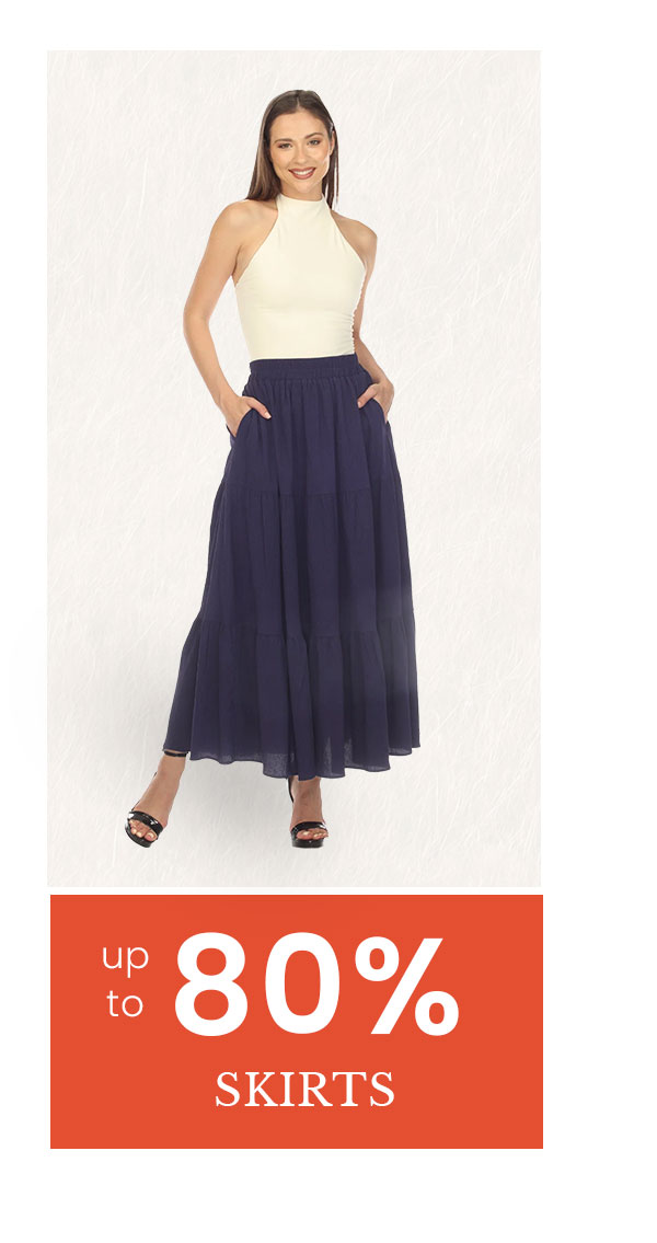 Skirts up to 80% off
