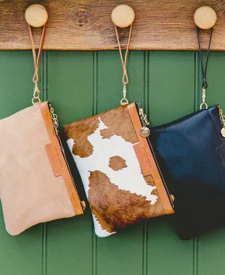Diana Clutch in Brown Cow