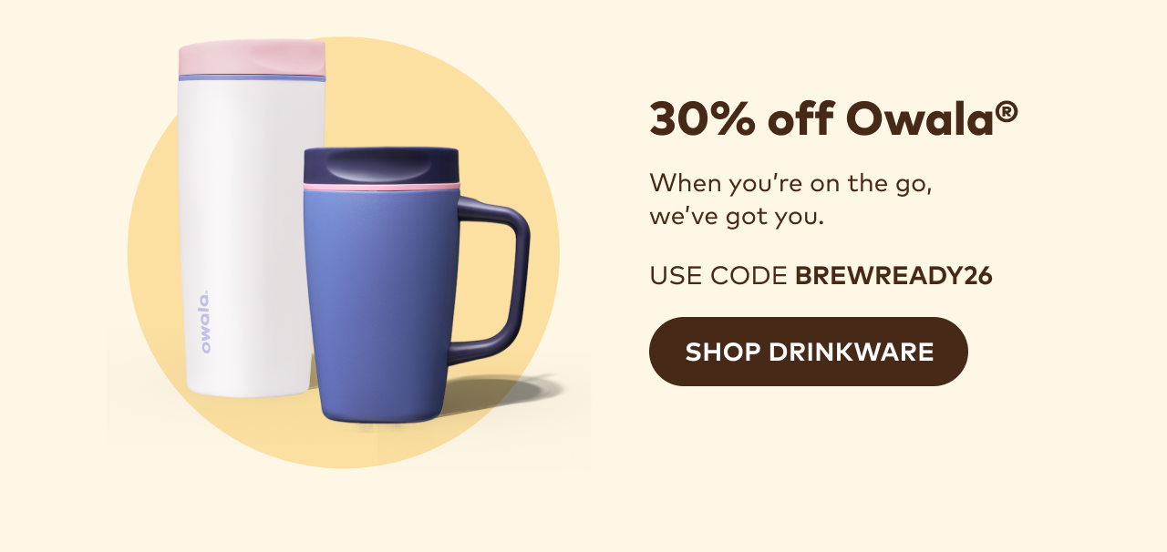30% off Owala® with code BREWREADY26