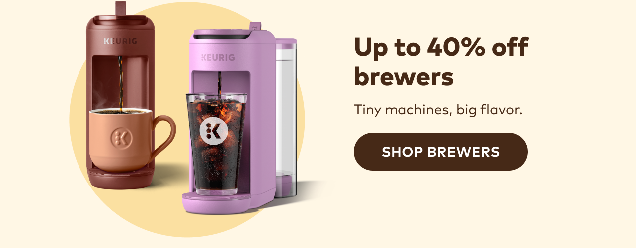 Up to 40% off brewers with code BREWREADY26