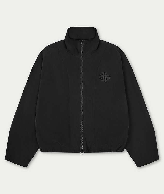 CUPRO FUNNEL NECK ZIP THROUGH