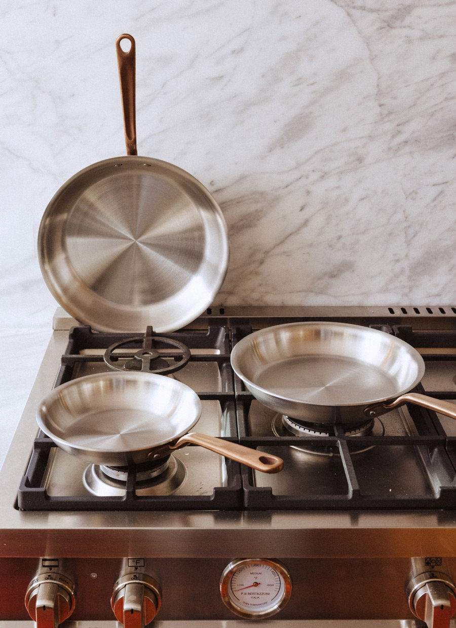 Stainless Steal fry pan trio image