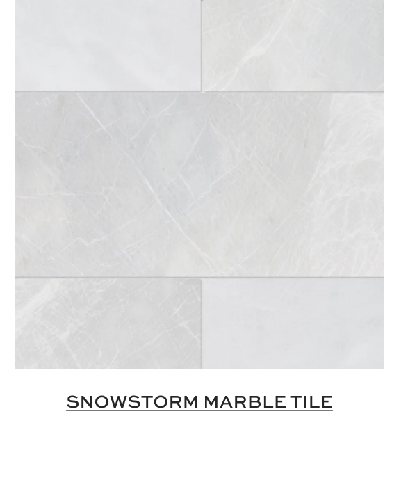 Artistic Tile | Snowstorm Marble Tile