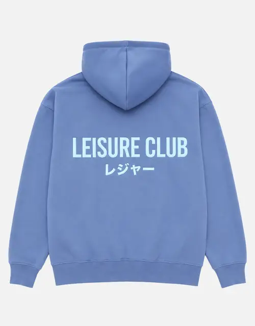 Leisure Club Puff Print Oversized Hoodie