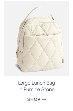 Large Lunch Bag in Pumice Stone