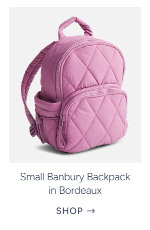 Small Banbury Backpack in Bordeaux
