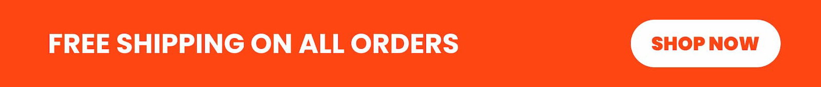 Free shipping on all orders.