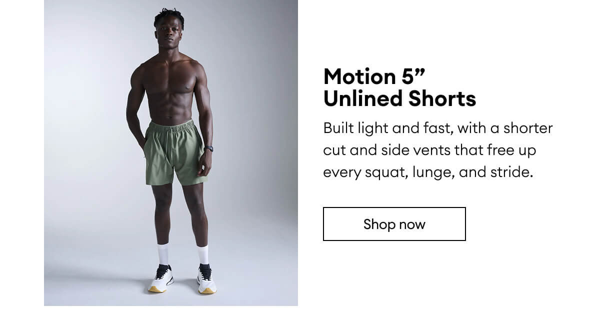 Motion 5”  Unlined Shorts | Shop now 