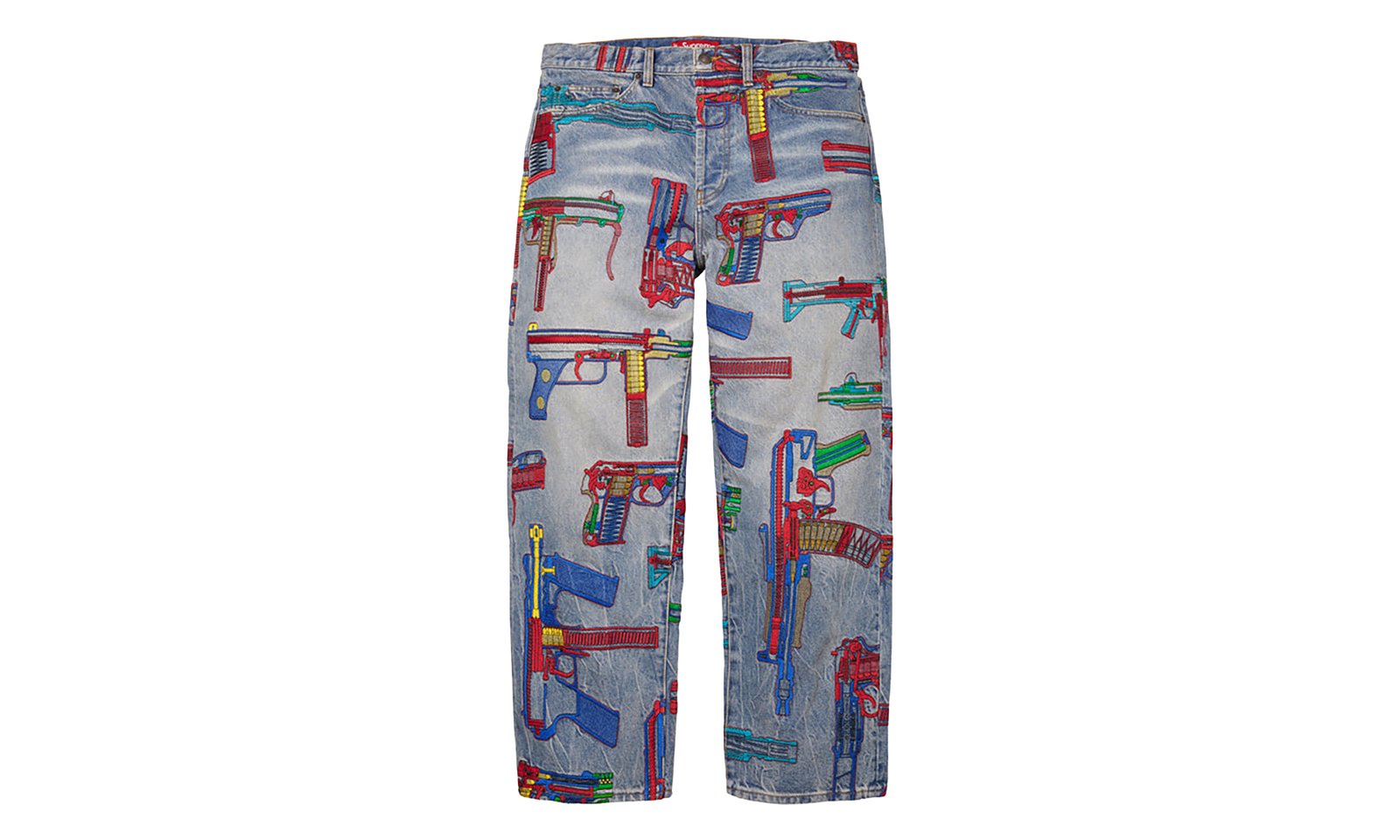 GUNS EMBROIDERED LOOSE FIT JEAN 
