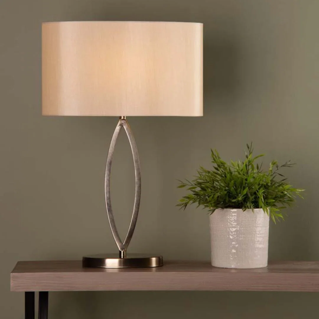 Image of Hazel Antique Brass Table Lamp