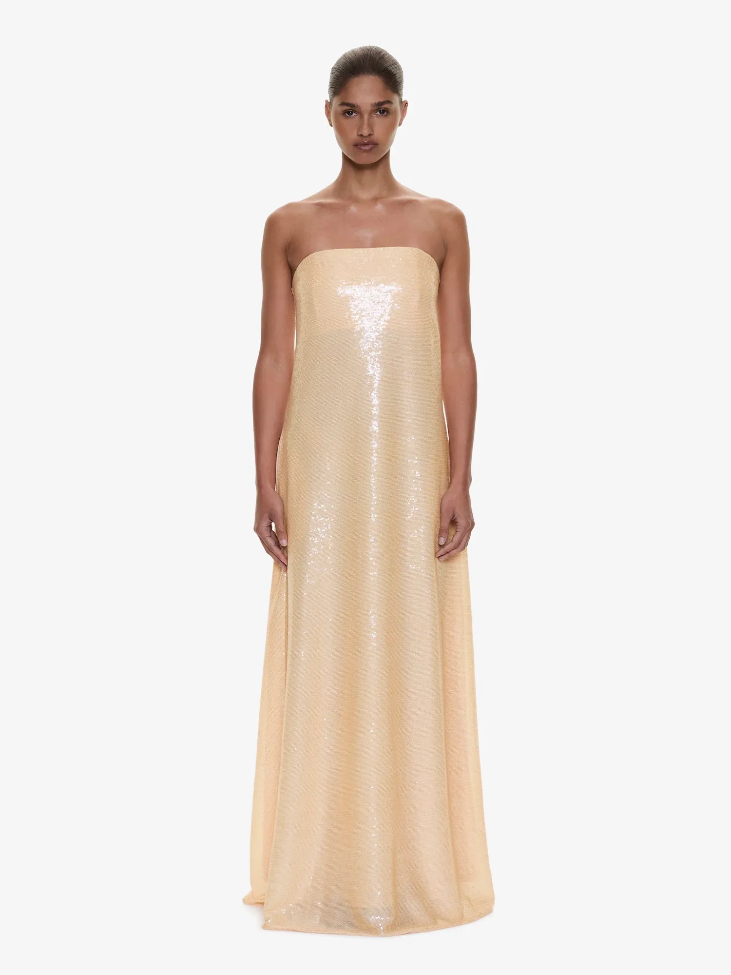 Image of Opaline Sequin Strapless Gown