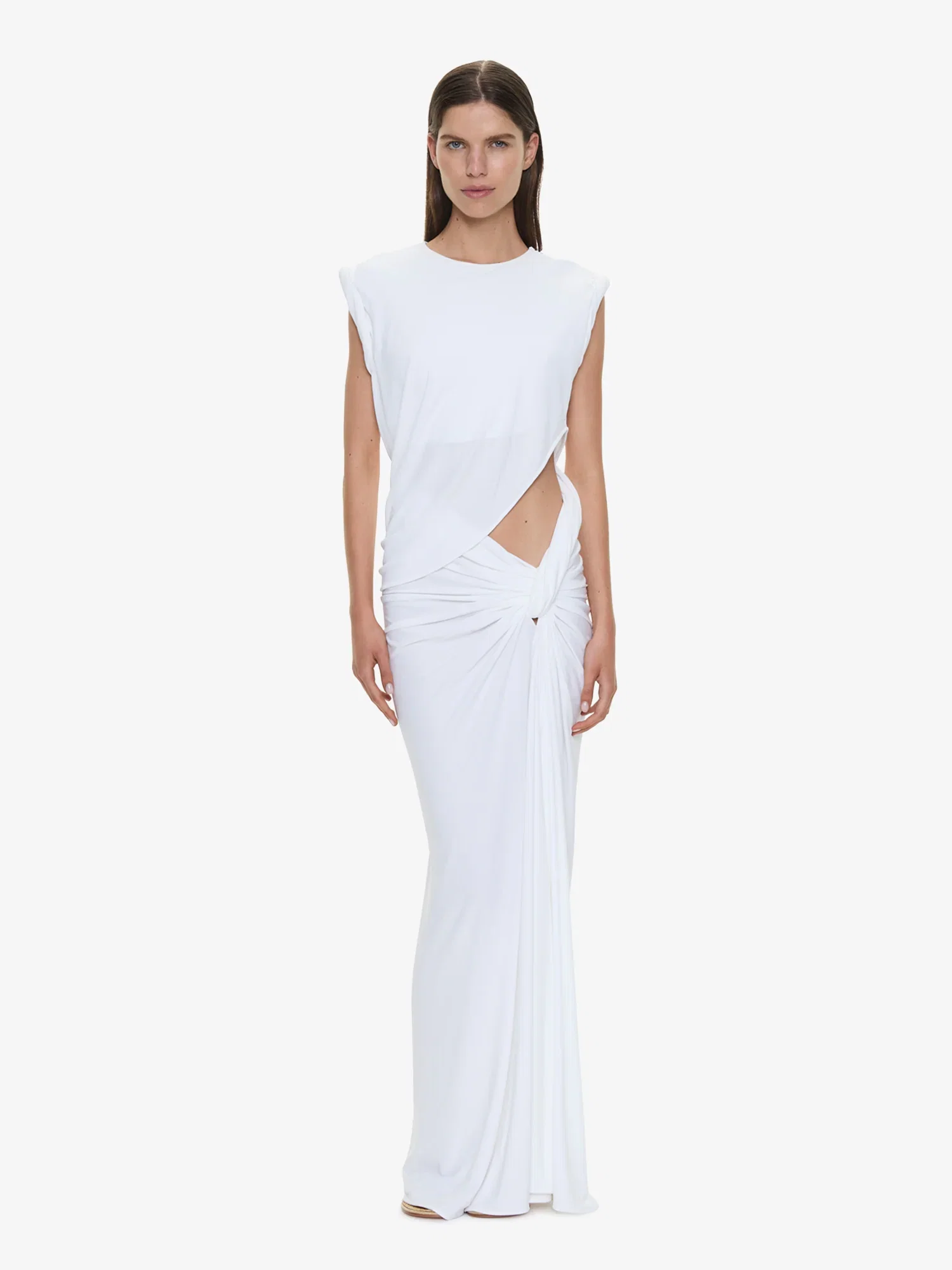 Image of Twisted Lever Rolled Up Tee Dress