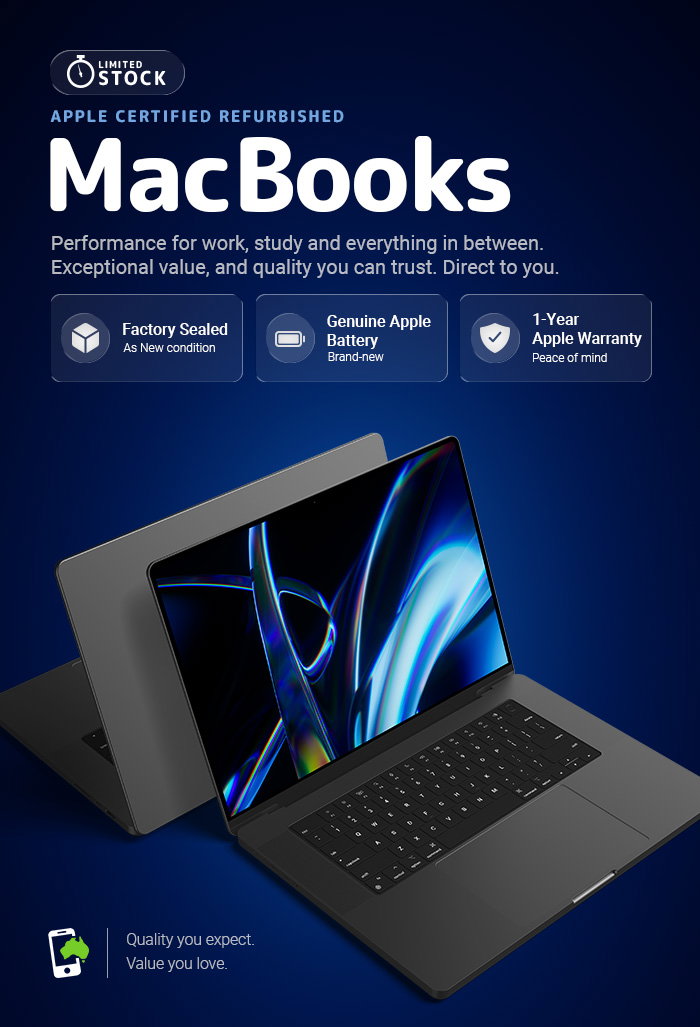 Apple Certified Refurbished MacBooks