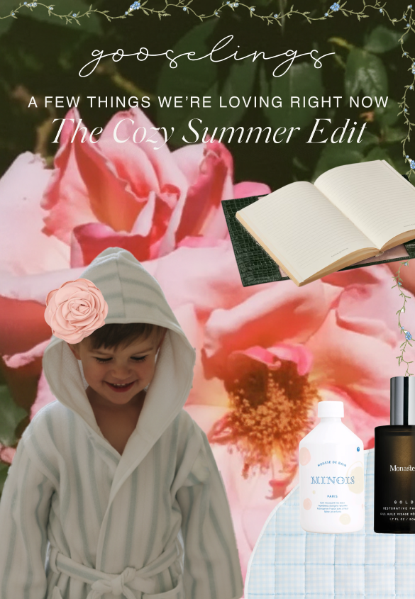 collage of Gooselings Cozy Summer Edit