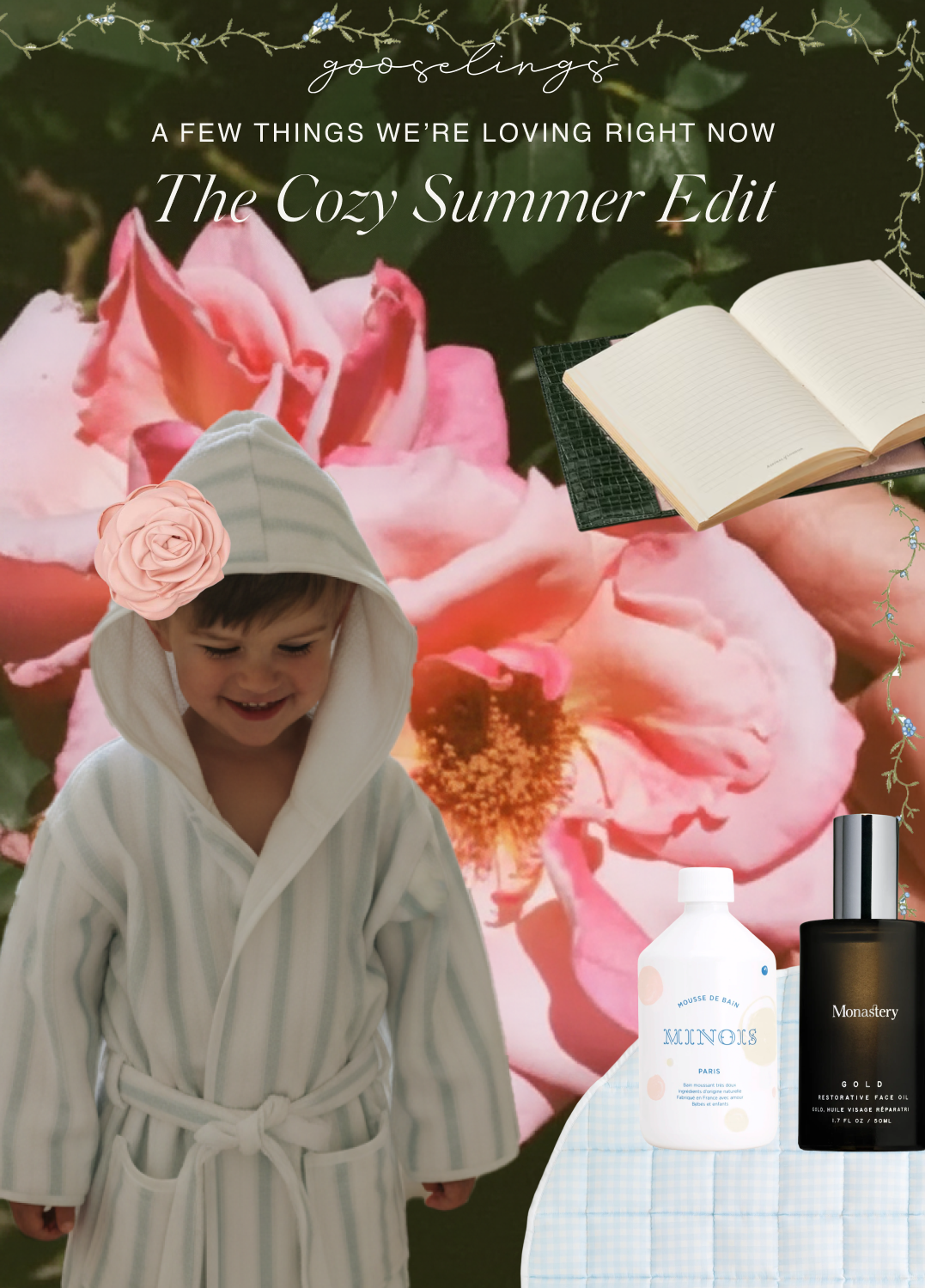 collage of Gooselings Cozy Summer Edit