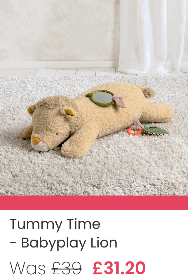 Tummy time Lion - was £39 now £31.20
